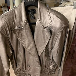 Vintage leather jacket/pants